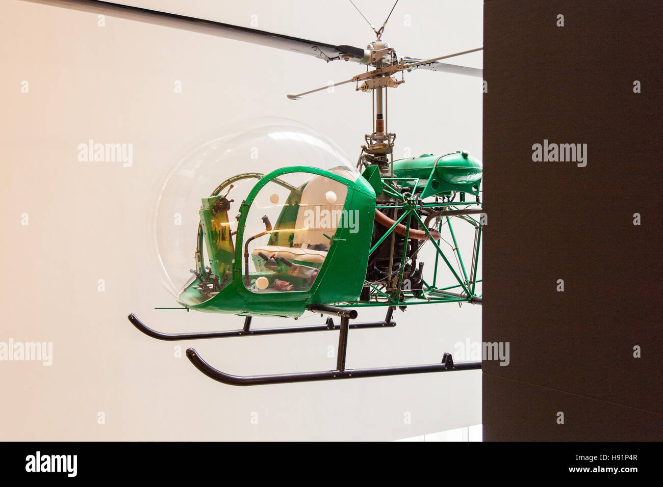 Bell47D1 Helicopter by Arthur Young. The Museum of Modern Art ( Moma ) Manhattan, New York City