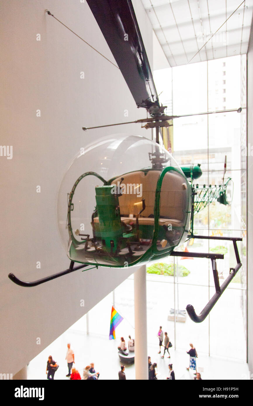 Bell47D1 Helicopter by Arthur Young. The Museum of Modern Art ( Moma ) Manhattan, New York City