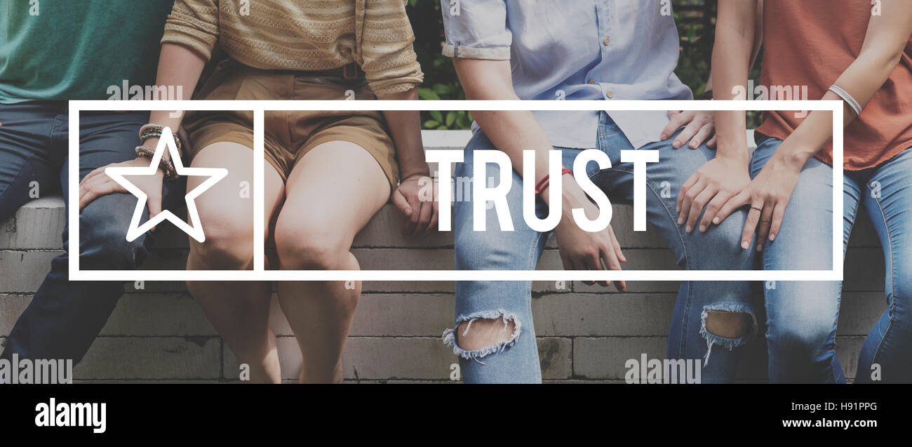 Trust Faith Honesty Belief Relationship Concept Stock Photo