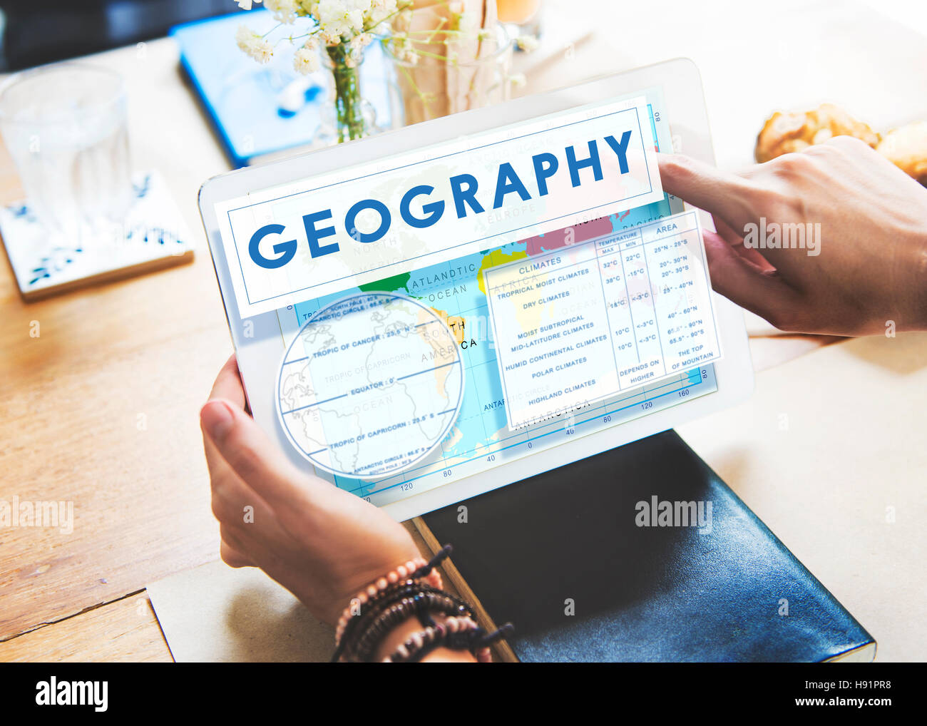 Geography Map World Climate Details Concept Stock Photo Alamy