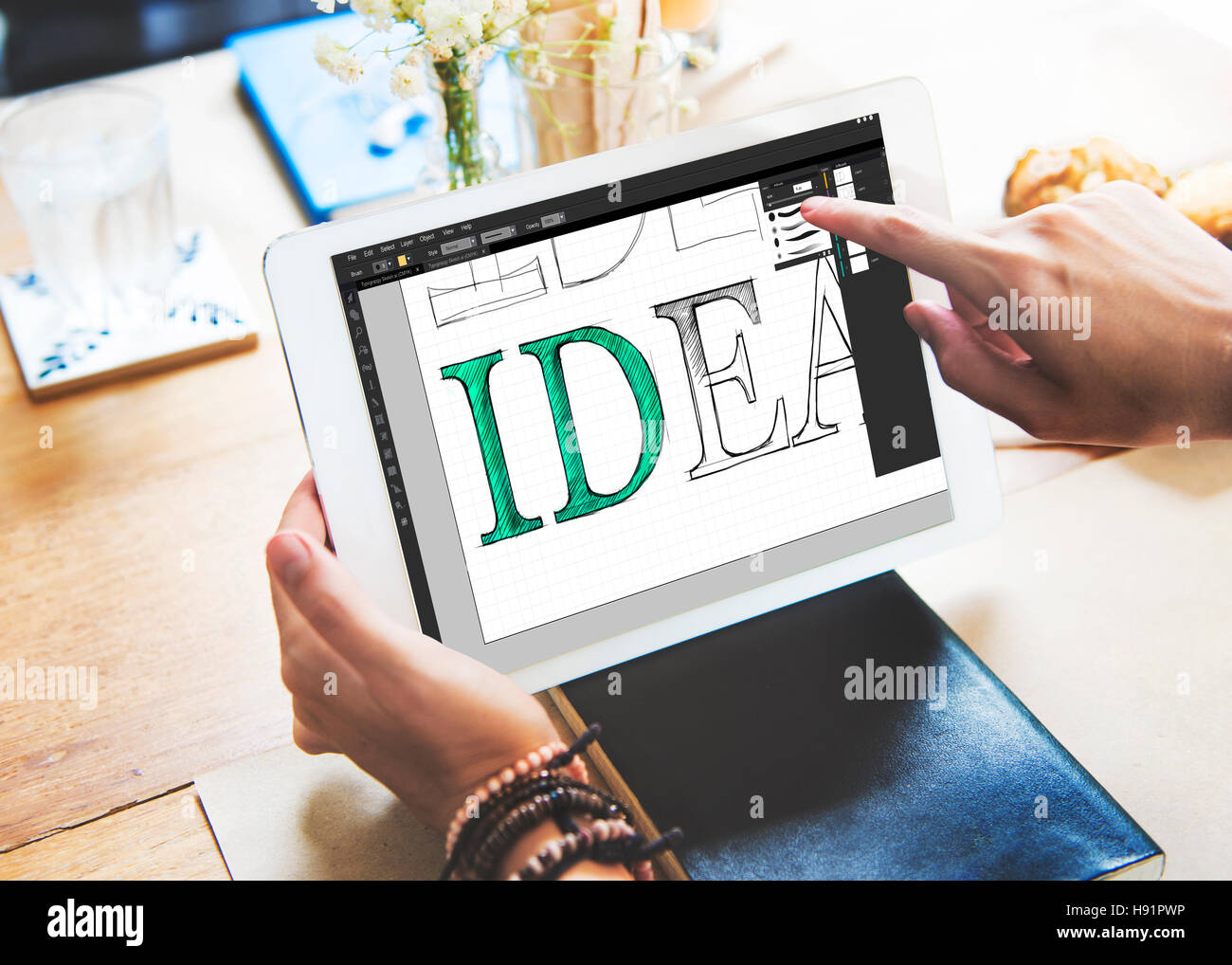 Idea Text Editing Software Concept Stock Photo - Alamy