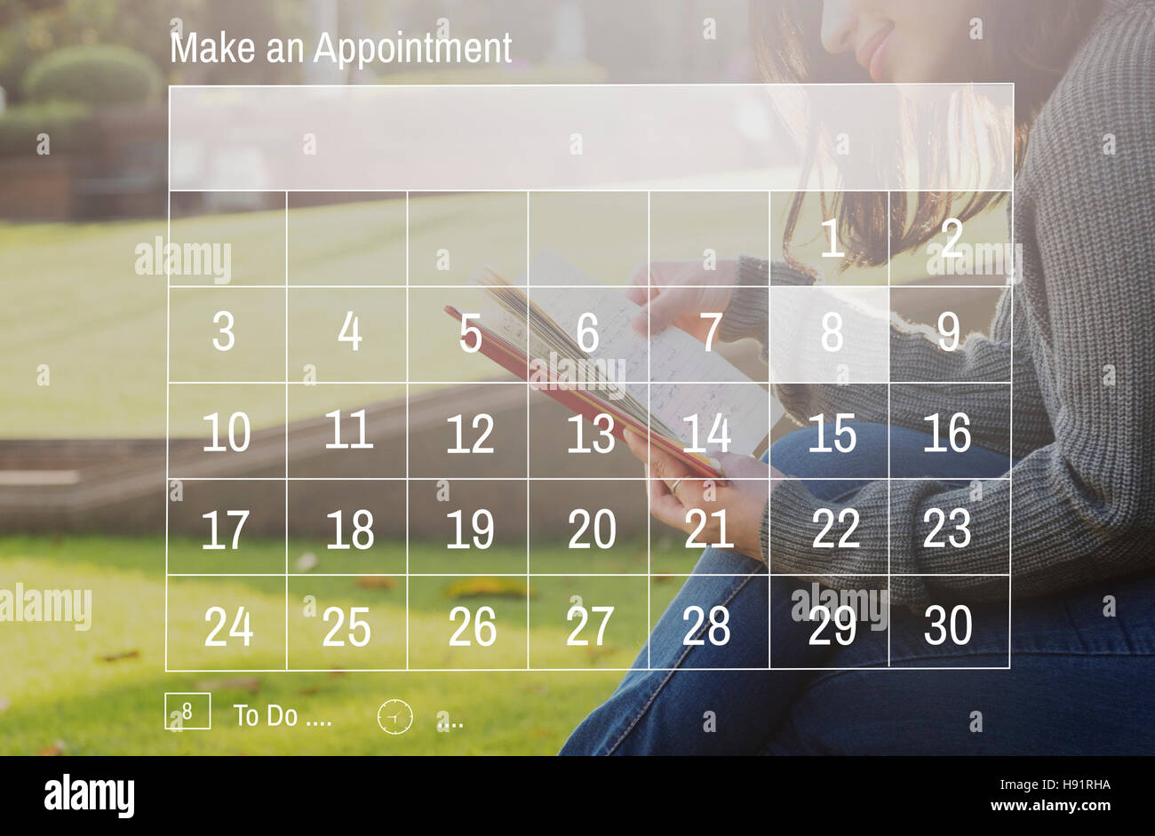 Calendar Annual Day Date Month Year Planner Concept Stock Photo Alamy
