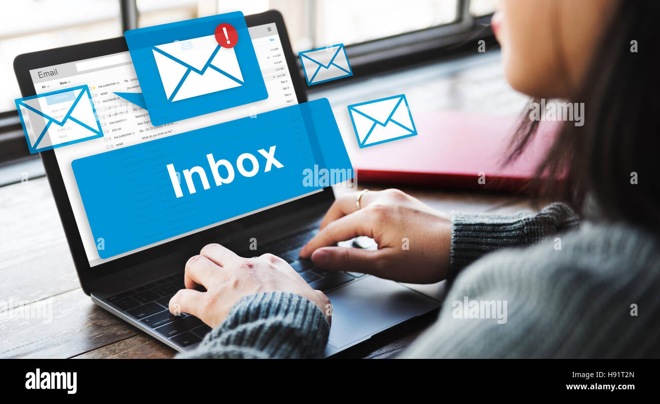 Email Inbox Electronic Communication Graphics Concept Stock Photo - Alamy
