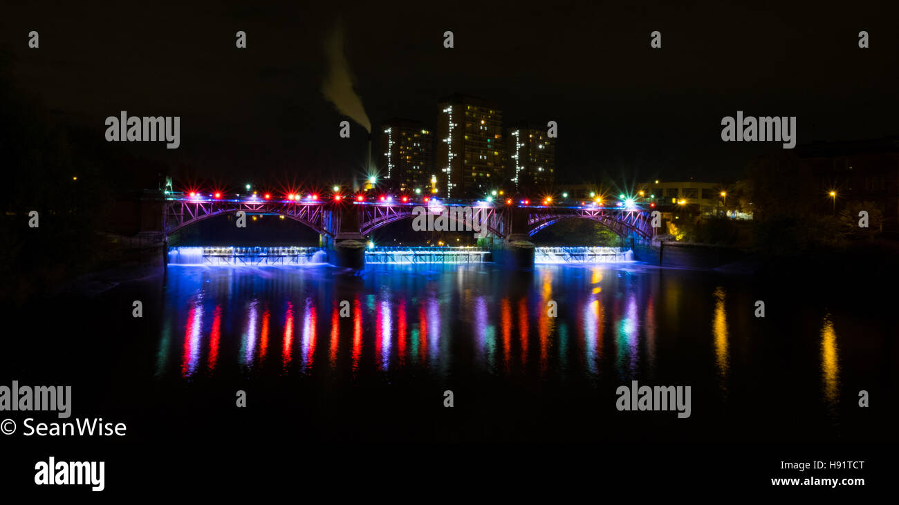 Clyde Tidal Weir, Glasglow, Scotland, UK Stock Photo