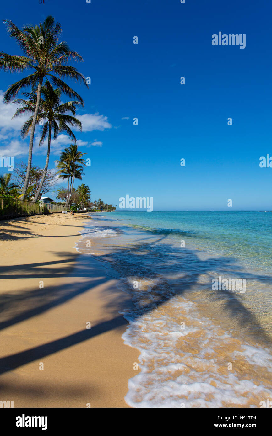 Kaaawa, Beach, Windward, Oahu, Hawaii Stock Photo