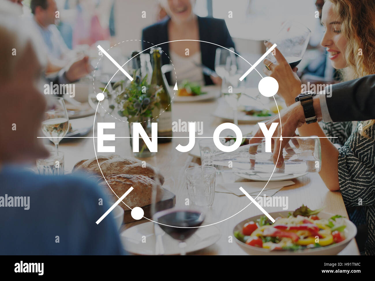 Enjoy Happy Pleasure Joy Concept Stock Photo - Alamy