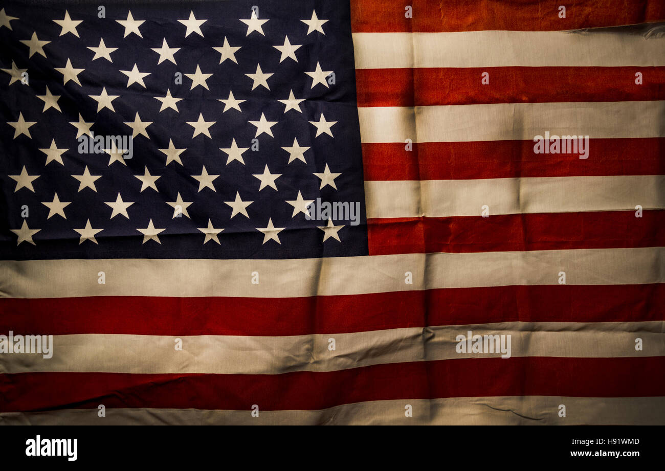 Worn american flag hi-res stock photography and images - Alamy