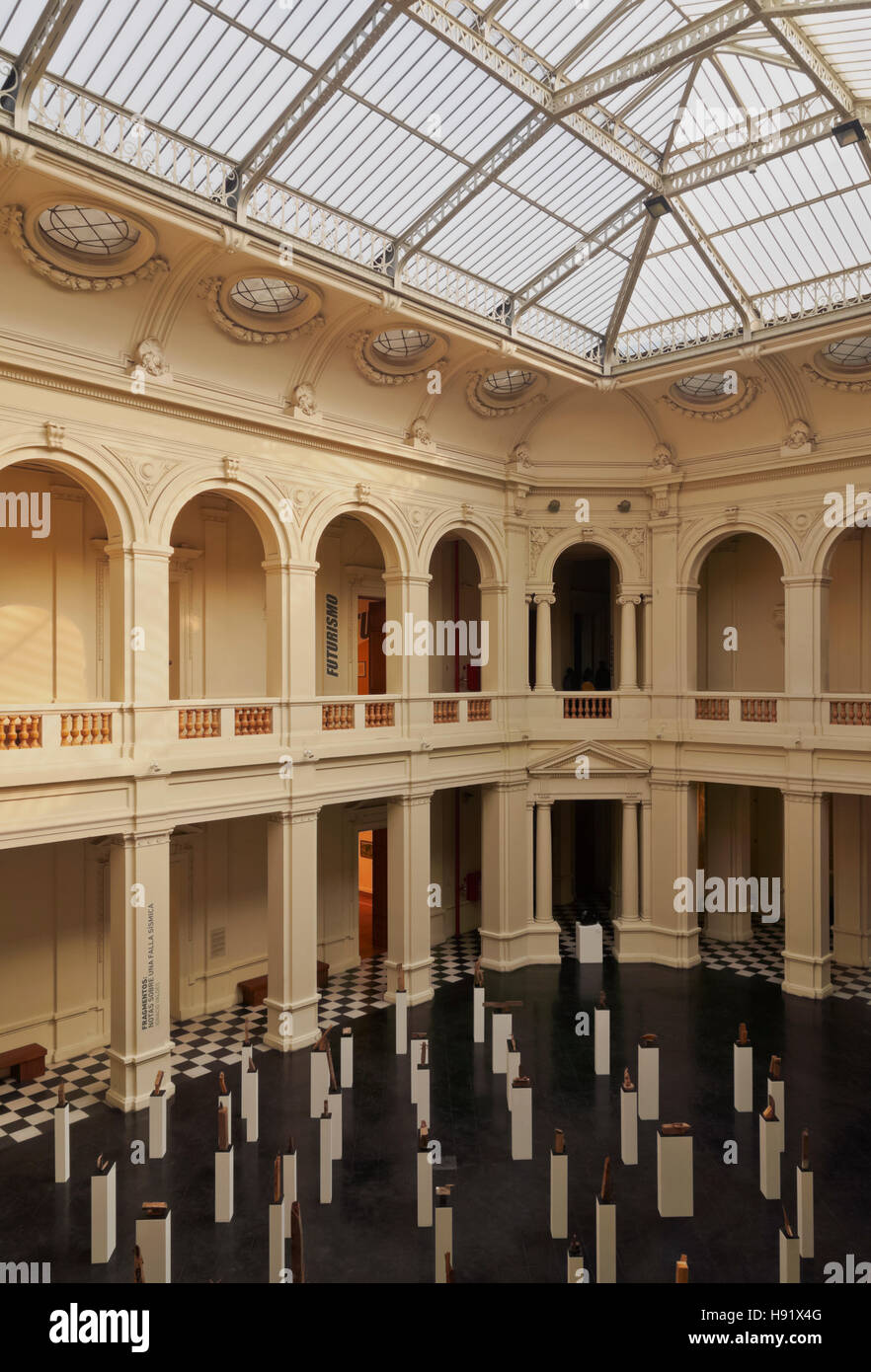 Chile, Santiago, Interior view of The Santiago Museum of Contemporary Art(MAC). Stock Photo