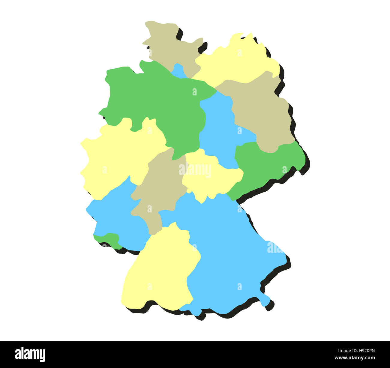 map of germany Stock Photo - Alamy