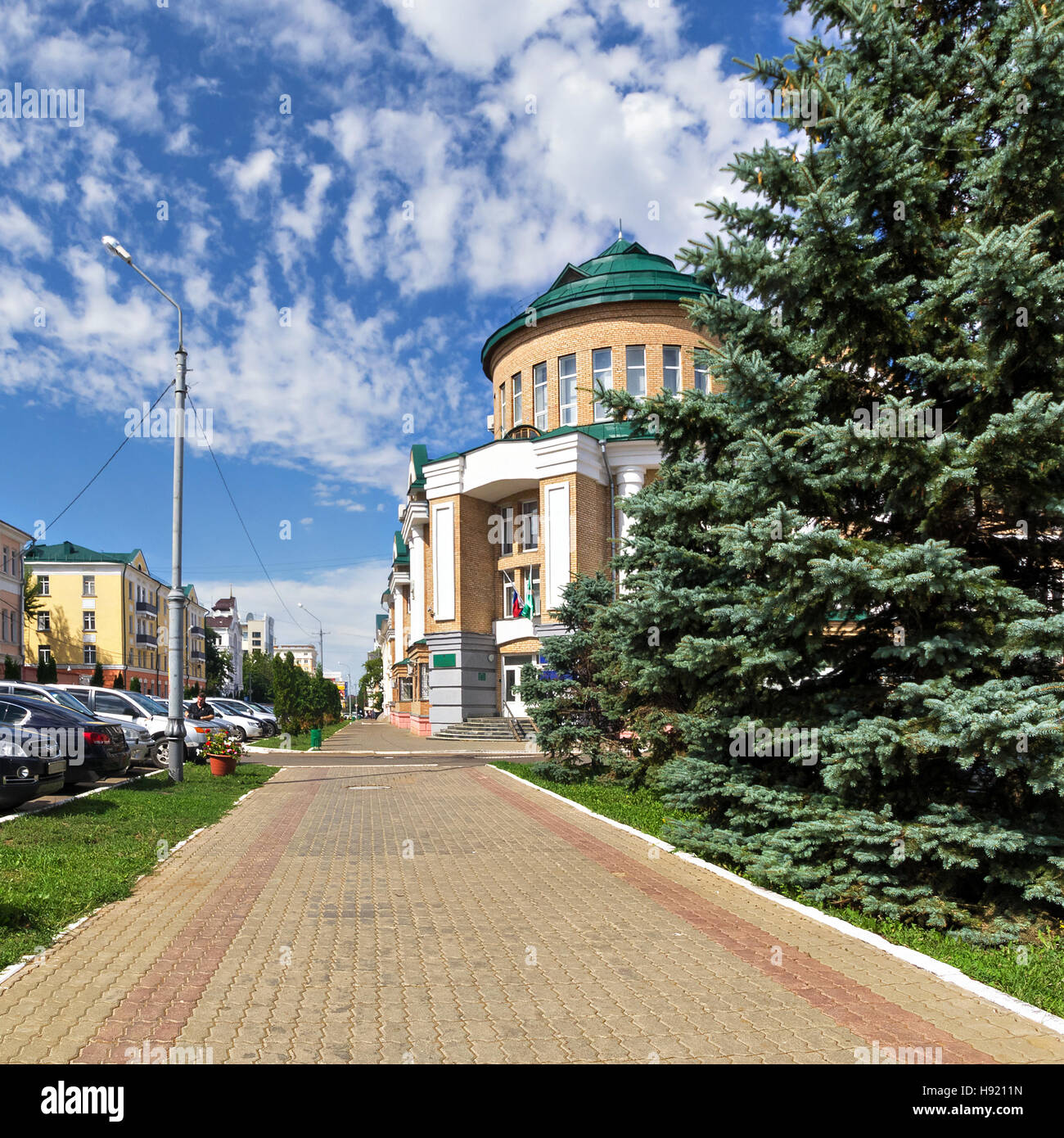City of Saransk in the summer. The Republic  Mordovia, Russia. Stock Photo