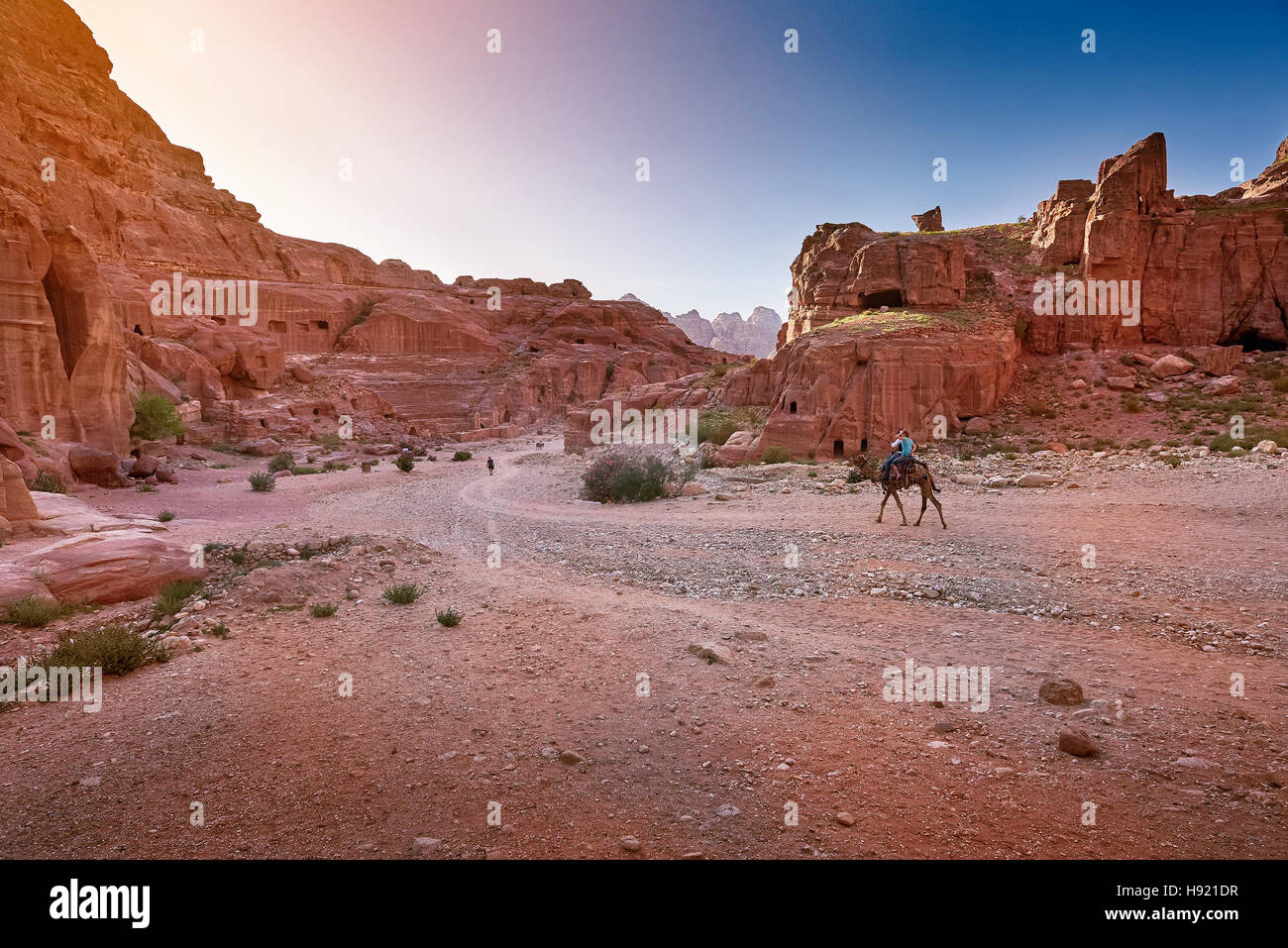 Ancient city of Petra, Jordan Stock Photo