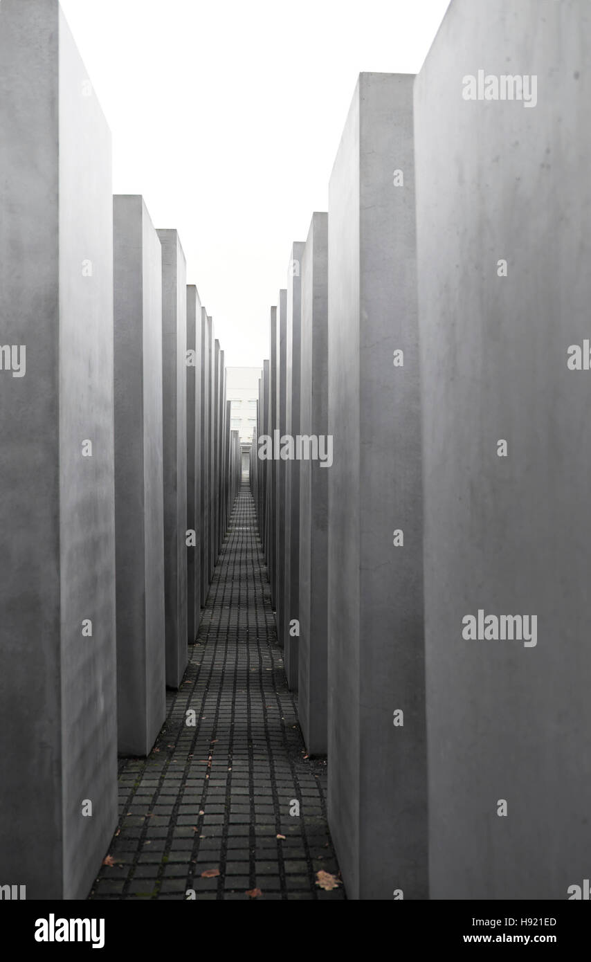 Memorial to the Murdered Jews of Europe in Berlin, Germany, Europe, EU   KATHY DEWITT Stock Photo