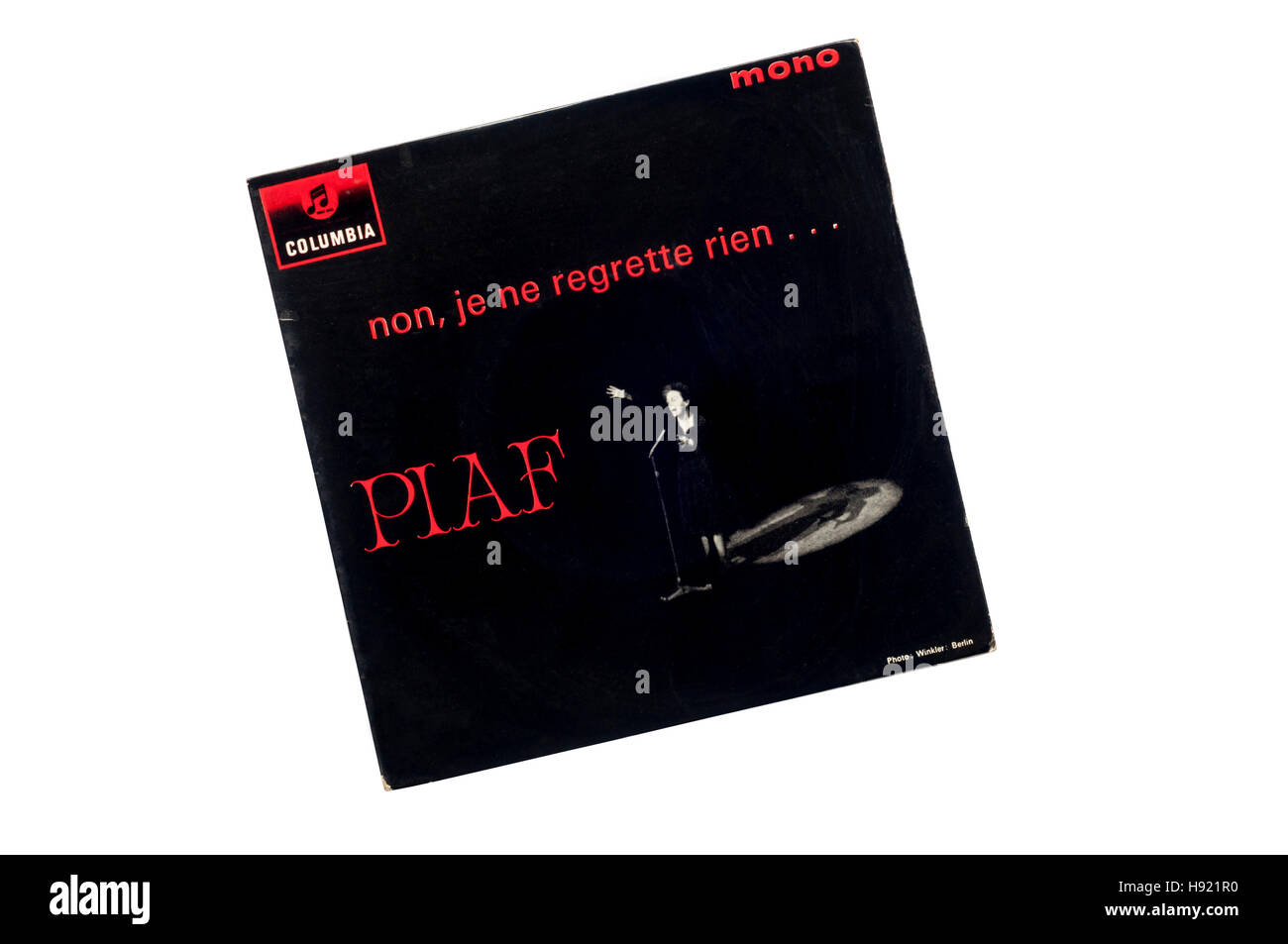 EP of non, je ne regrette rien . . .  by Edith Piaf. Released in 1961 by Columbia. Stock Photo