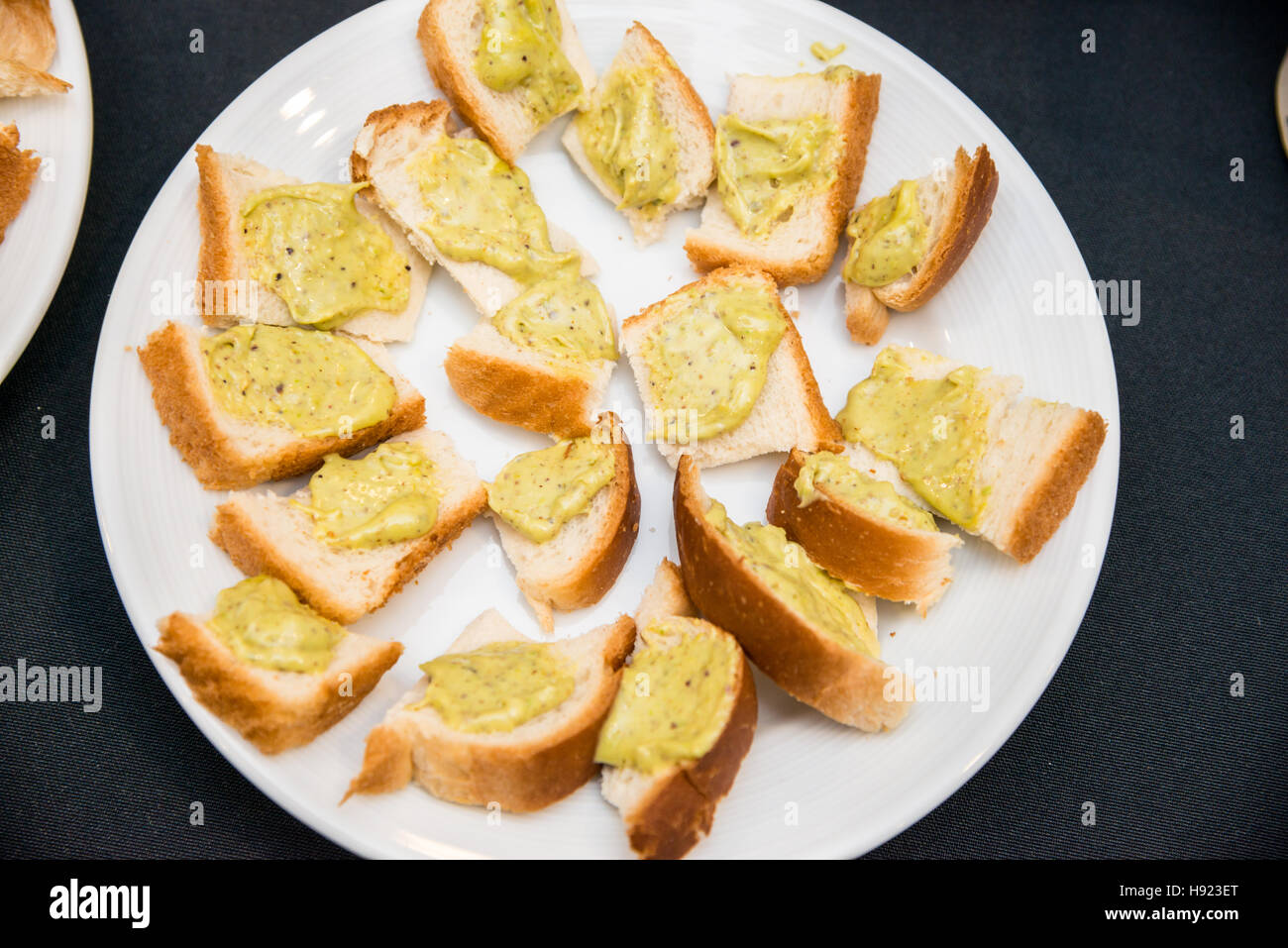 Bread Spread Samples Stock Photo Alamy