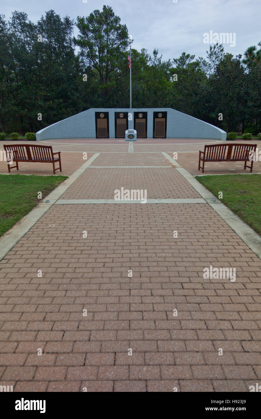 Explosive Ordnance Disposal (EOD) Memorial at Eglin Air Force Base in Florida. A memorial to all