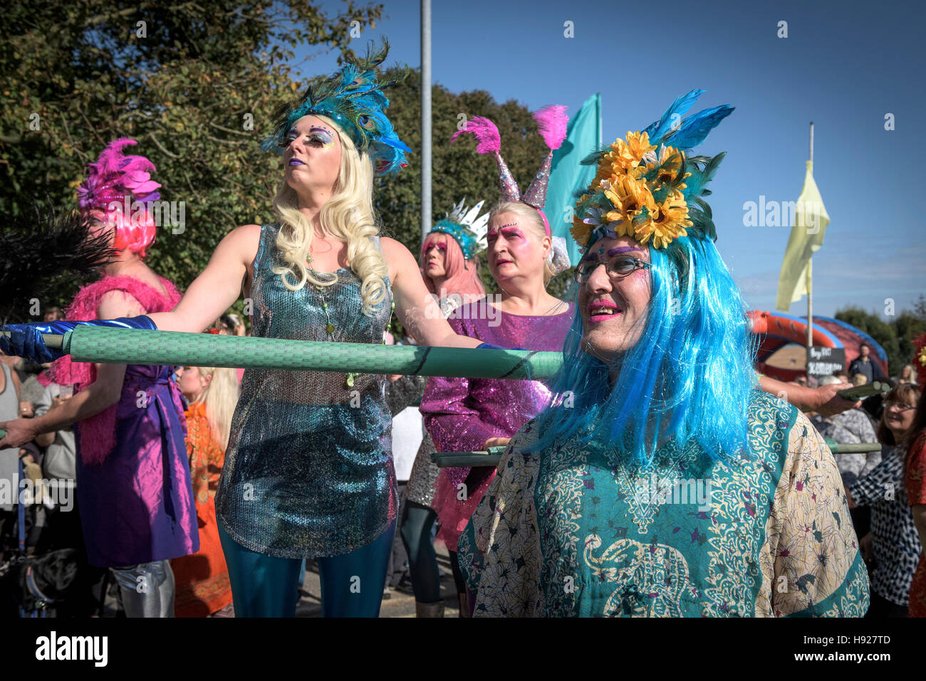 The Ordinalia a mystery play being performed in the Penryn Festival in Cornwall. Stock Photo