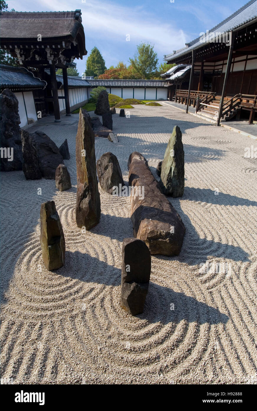 The Zen Garden at Tofuku ji Temple in Kyoto in Japan Stock Photo - Alamy