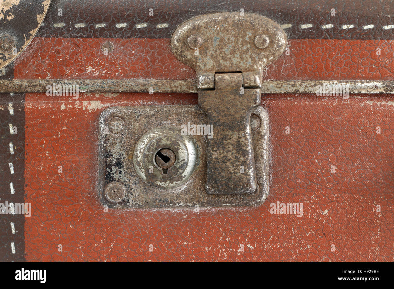 Old suitcase lock Stock Photo Alamy