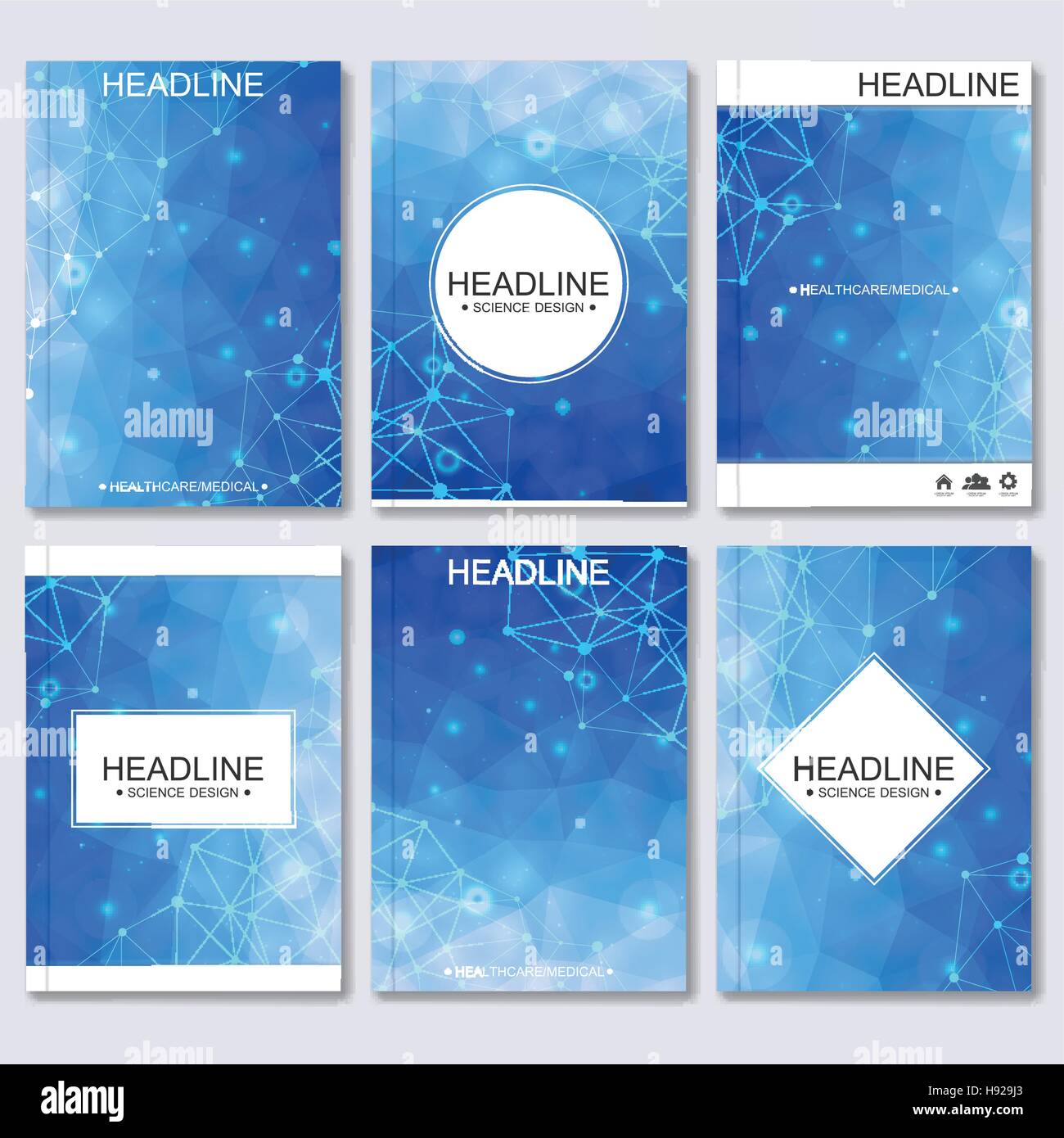 Science vector background. Modern vector templates for brochure, flyer