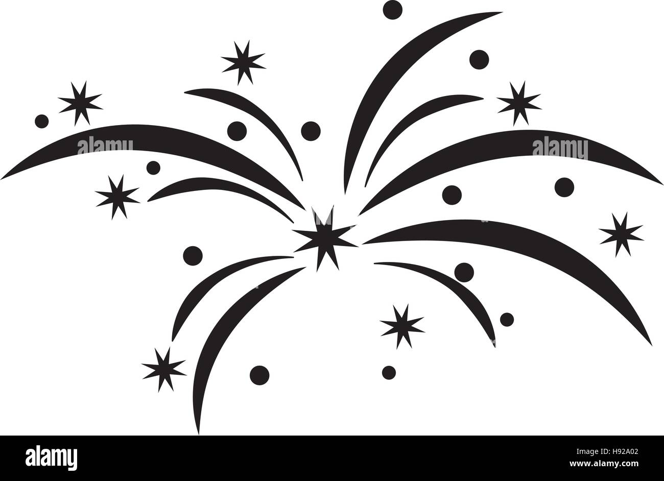 Abstract sparkling fireworks design Cut Out Stock Images & Pictures - Alamy