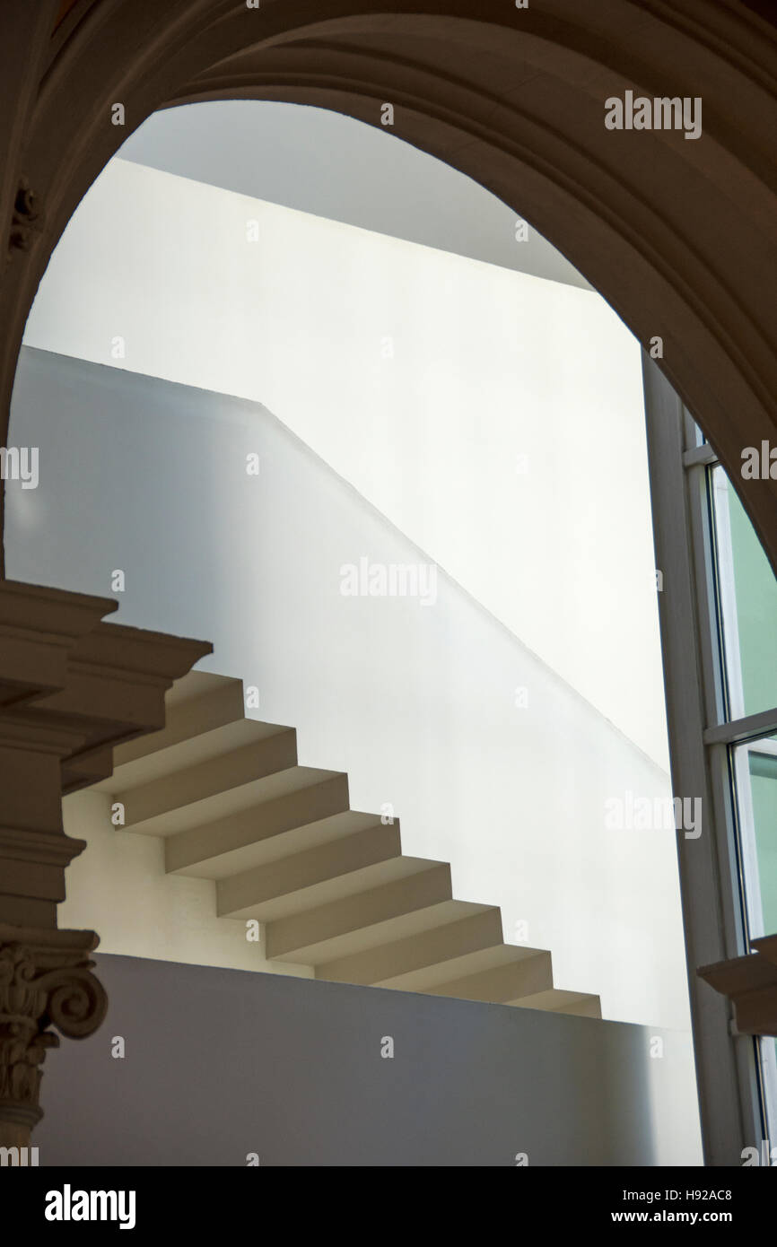 Stairs optical illusion Stock Photo