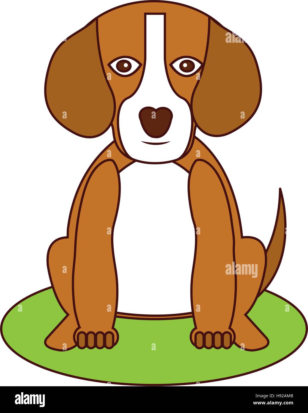 cute dog mascot icon vector illustration design Stock Vector Image ...