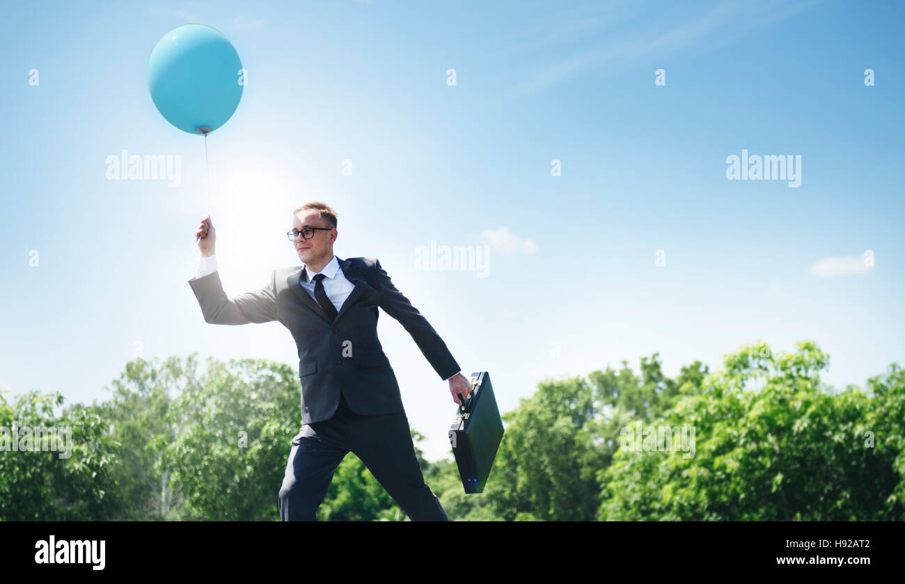 Businessman Relaxation Refreshing Success Business Concept Stock Photo ...
