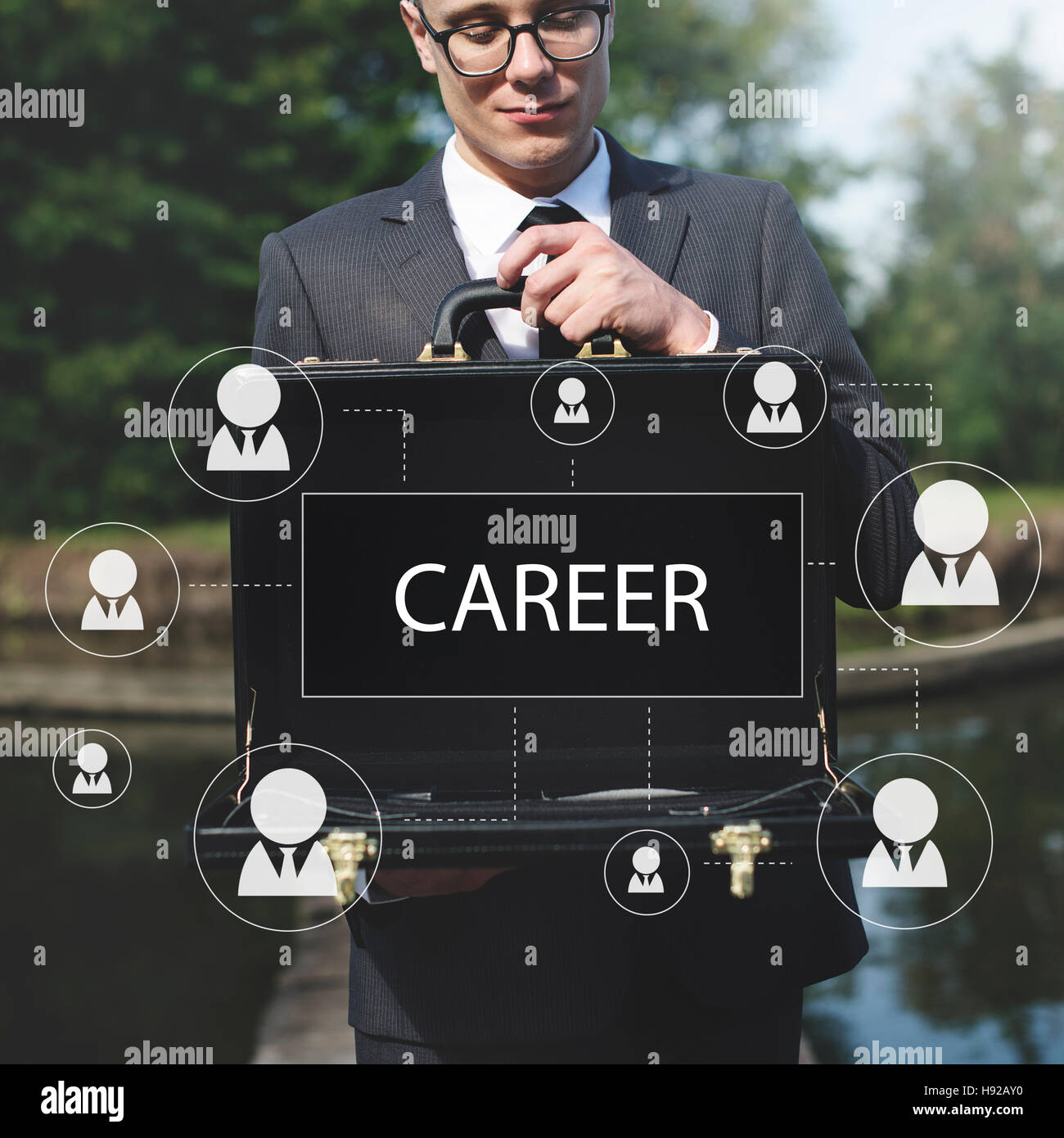 Recruitment Hiring Career job Emplyment Concept Stock Photo