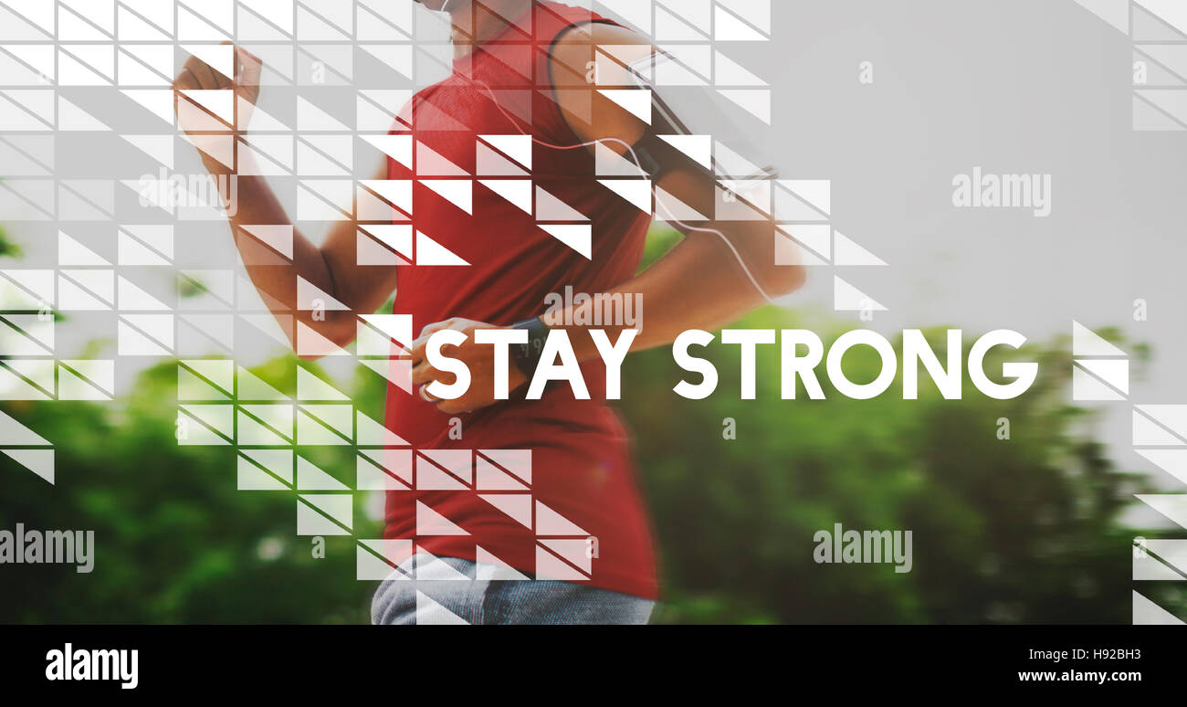 Be Strong Empowerment Strength Powerful Fearless Concept Stock Photo