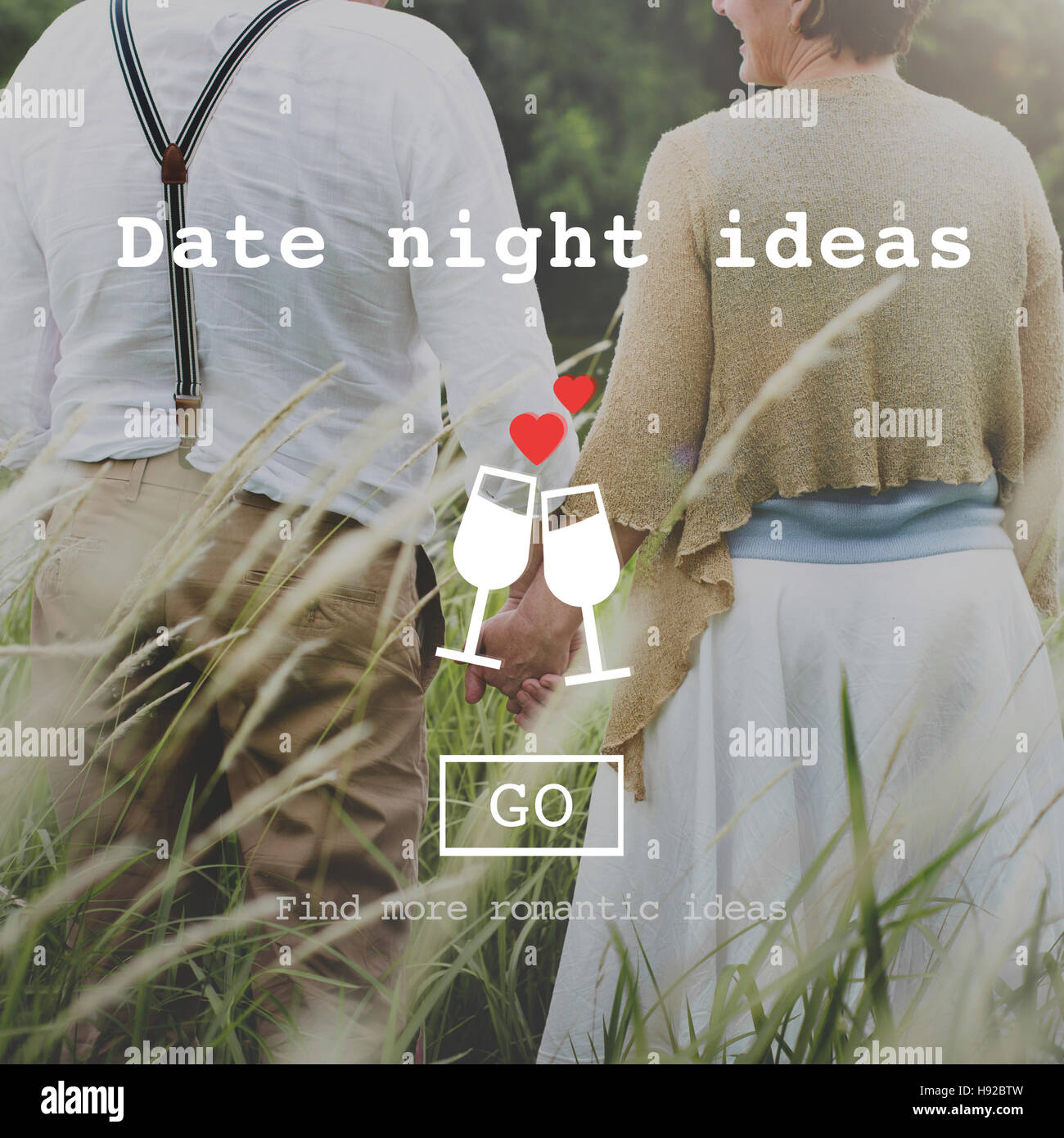 Love Quotes Romance Valentines Website Concept Stock Photo