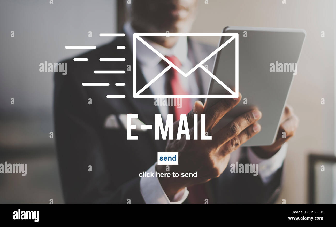 Email Internet Connecting Communication Message Concept Stock Photo - Alamy