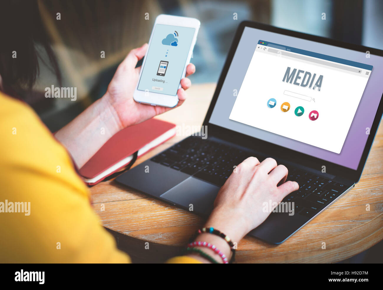 Media Digital Communication Television Social Concept Stock Photo - Alamy