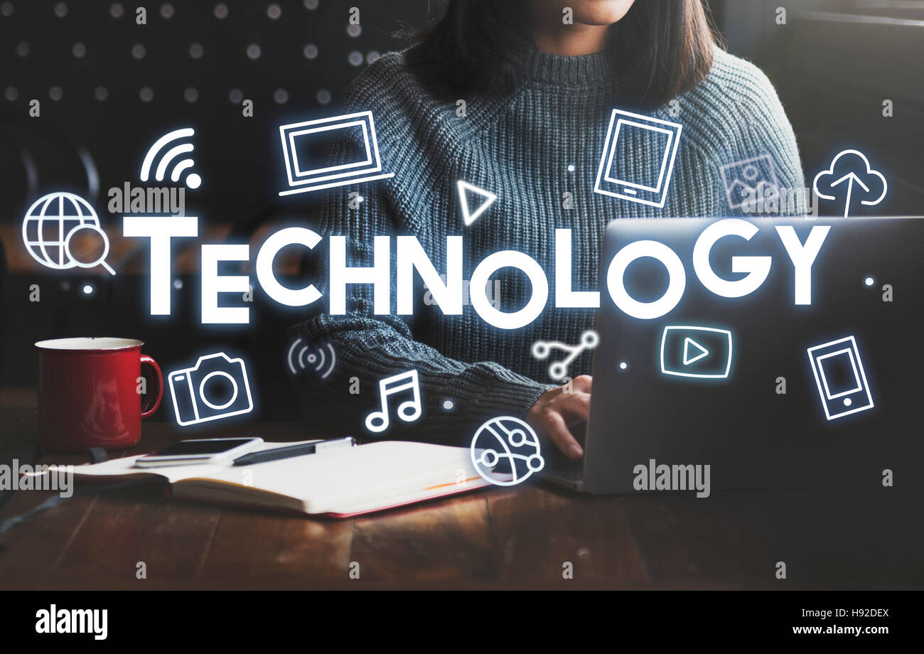 Technology Connecting Cloud Network Concept Stock Photo - Alamy