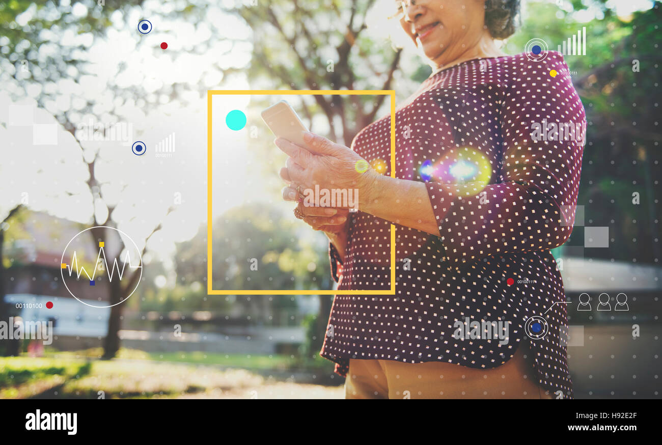 Connect Communication Technology Internet Lifestyle Concept Stock Photo