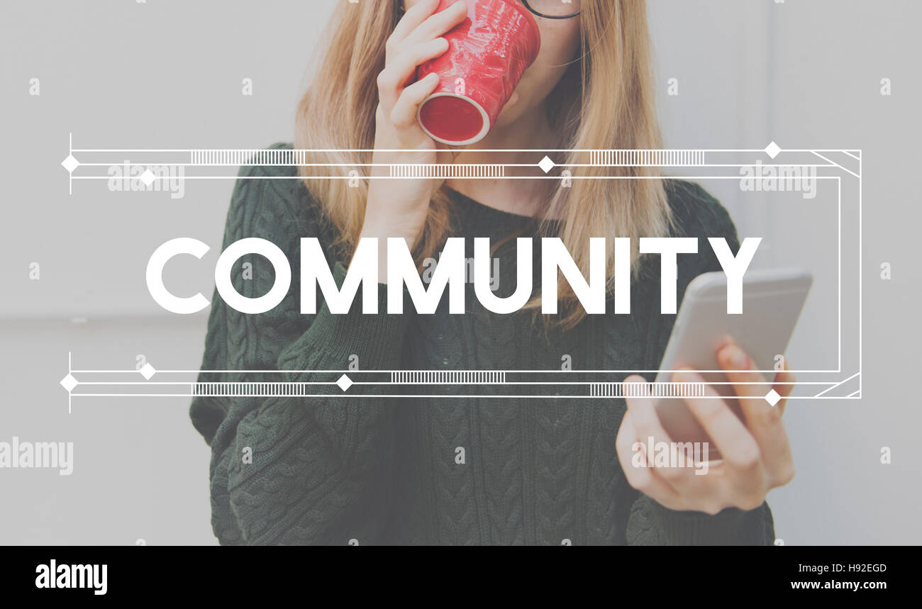 Community Society Connection Togetherness Unity Concept Stock Photo - Alamy