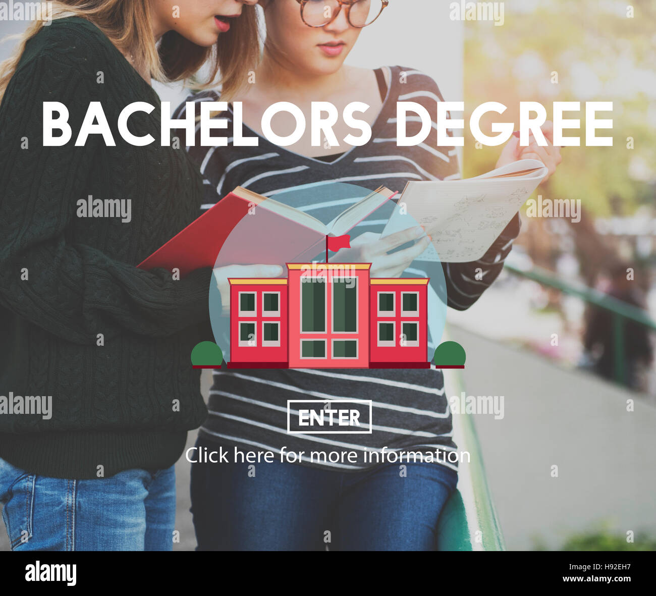 Academic College Bachelor Degree Admission Concept Stock Photo