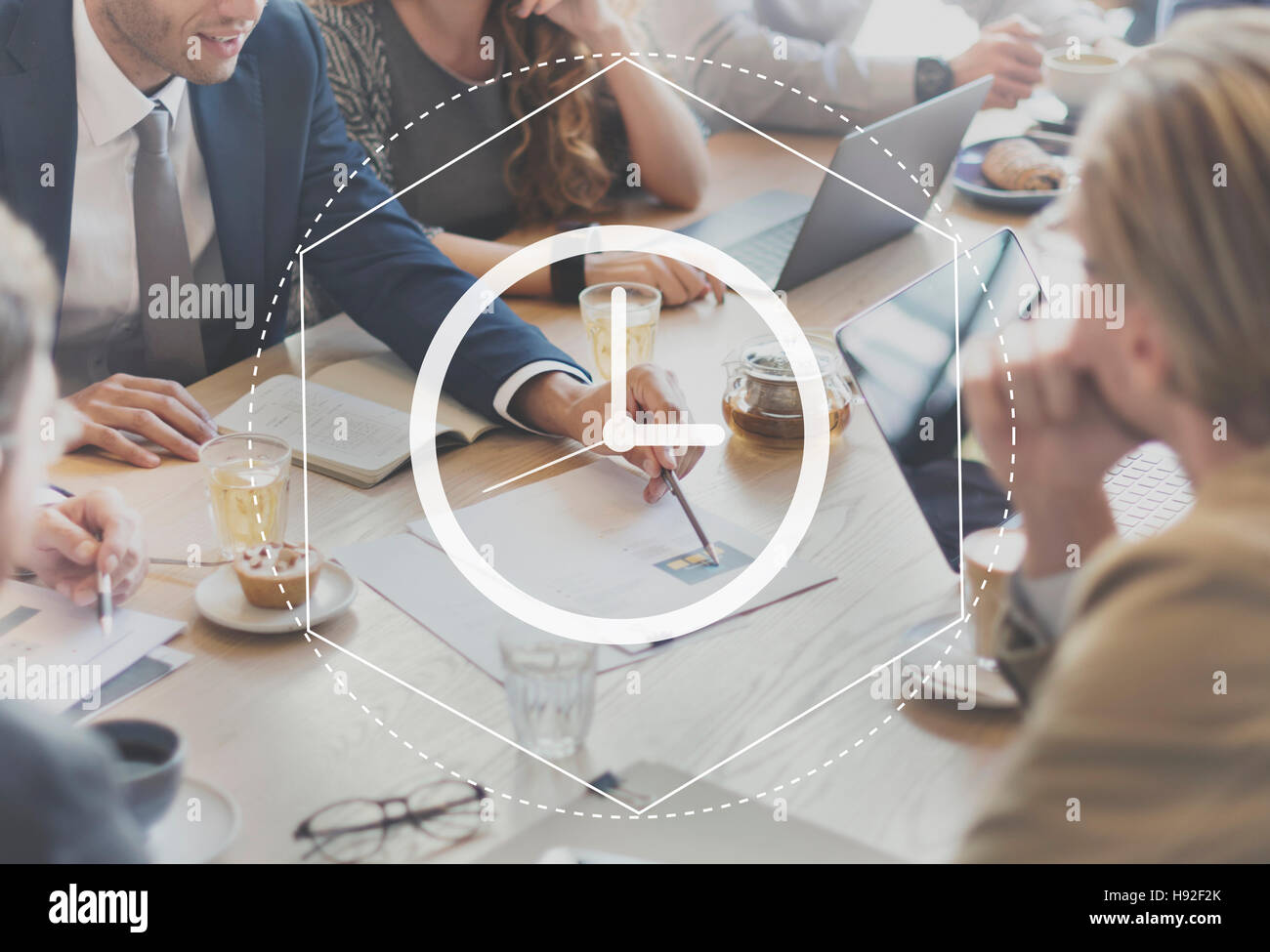 Time Management Duration Interval Graphic Concept Stock Photo Alamy