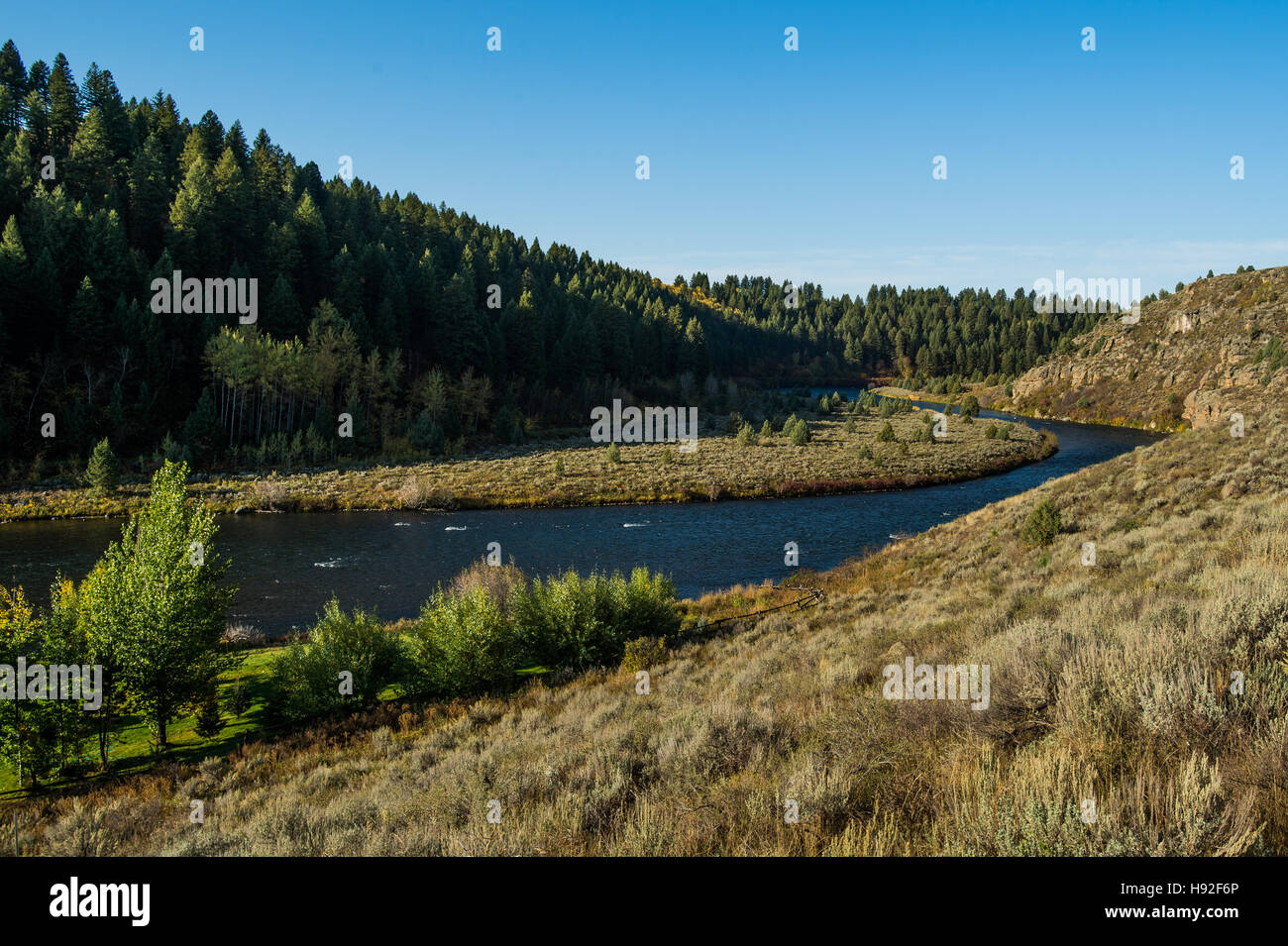 The Henry's Fork River in Idaho Stock Photo Alamy