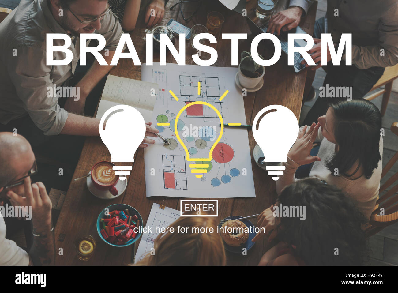 Brainstorm Creative Ideas Discussion Thinking Concept Stock Photo - Alamy