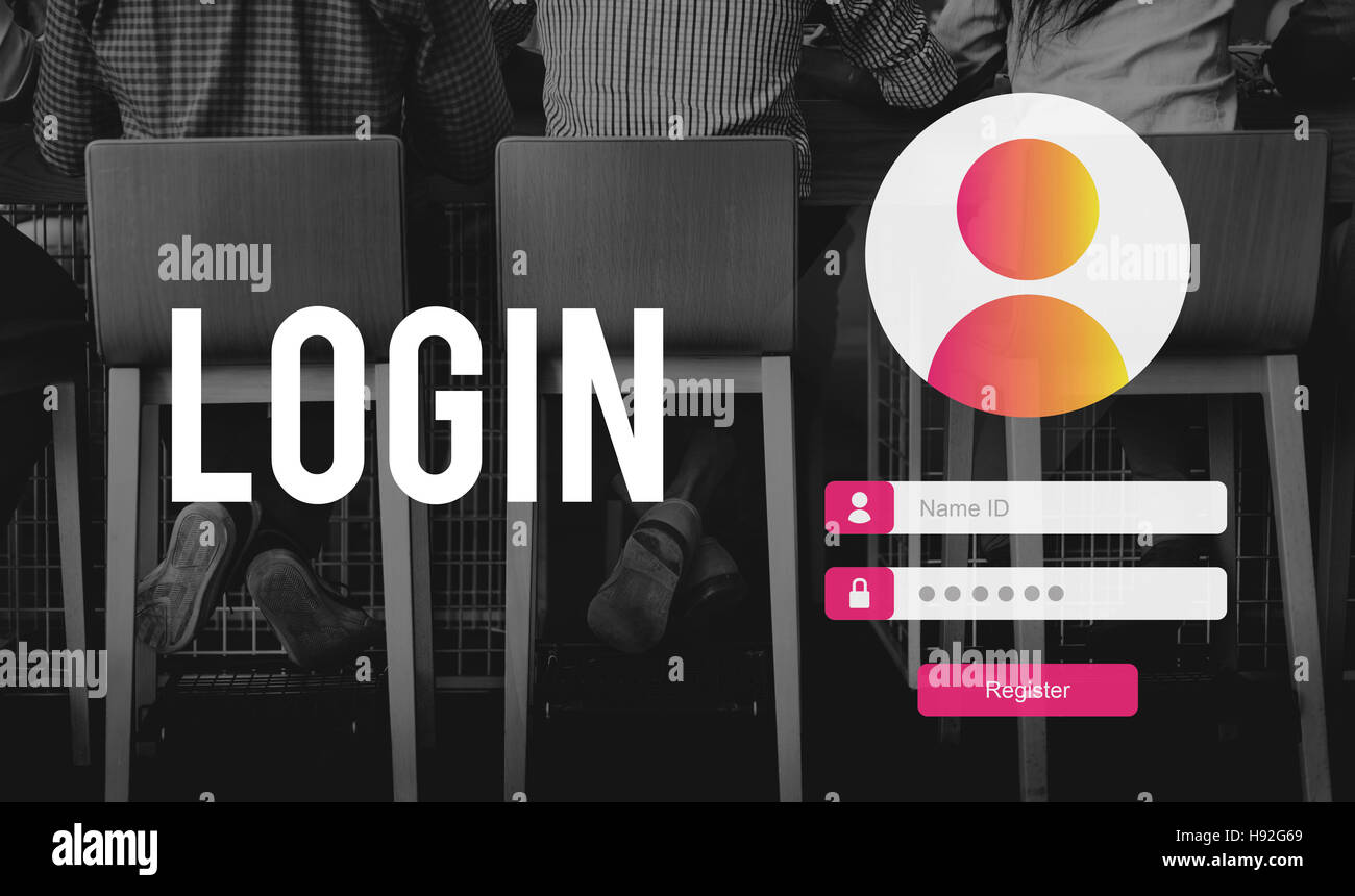 LogIn User Password Privacy Concept Stock Photo