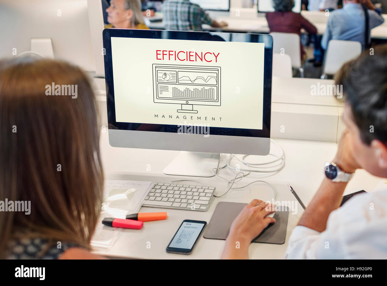 Business Efficiency Evaluate Strategy Management Concept Stock Photo