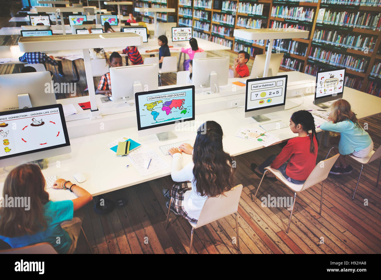 Study Studying Learn Learning Classroom Internet Concept Stock Photo ...