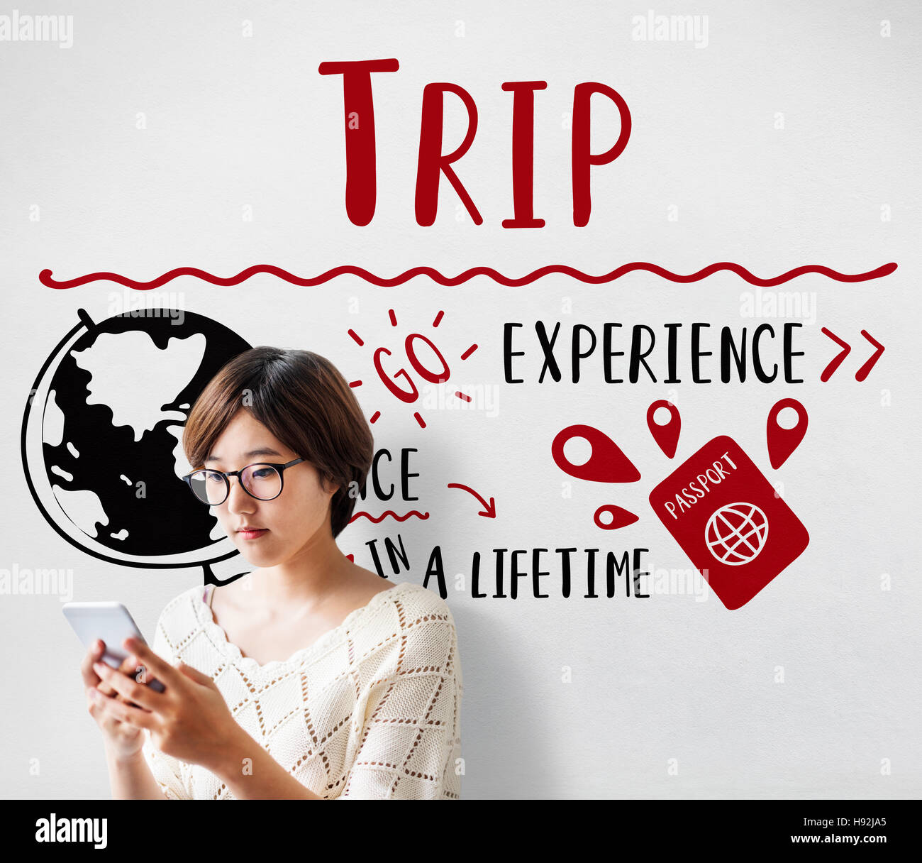 Holiday Travel Voyage Vacation Trip Concept Stock Photo