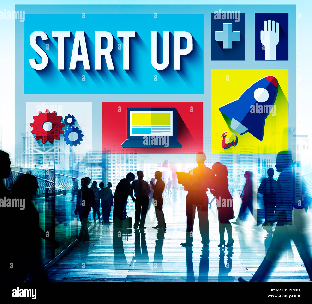 Start Up Launch Growth Success Planning Business Concept Stock Photo ...