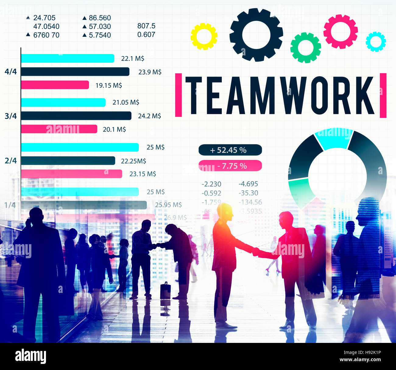 Team Corporate Teamwork Collaboration Assistance Concept Stock Photo ...