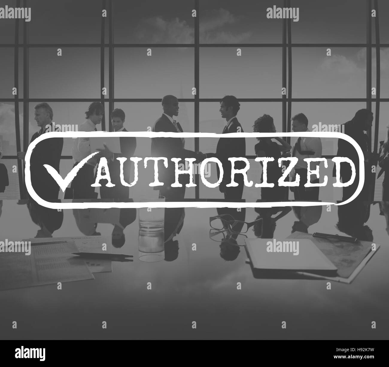 Approved Checked Accessible Authorized Security Concept Stock Photo Alamy