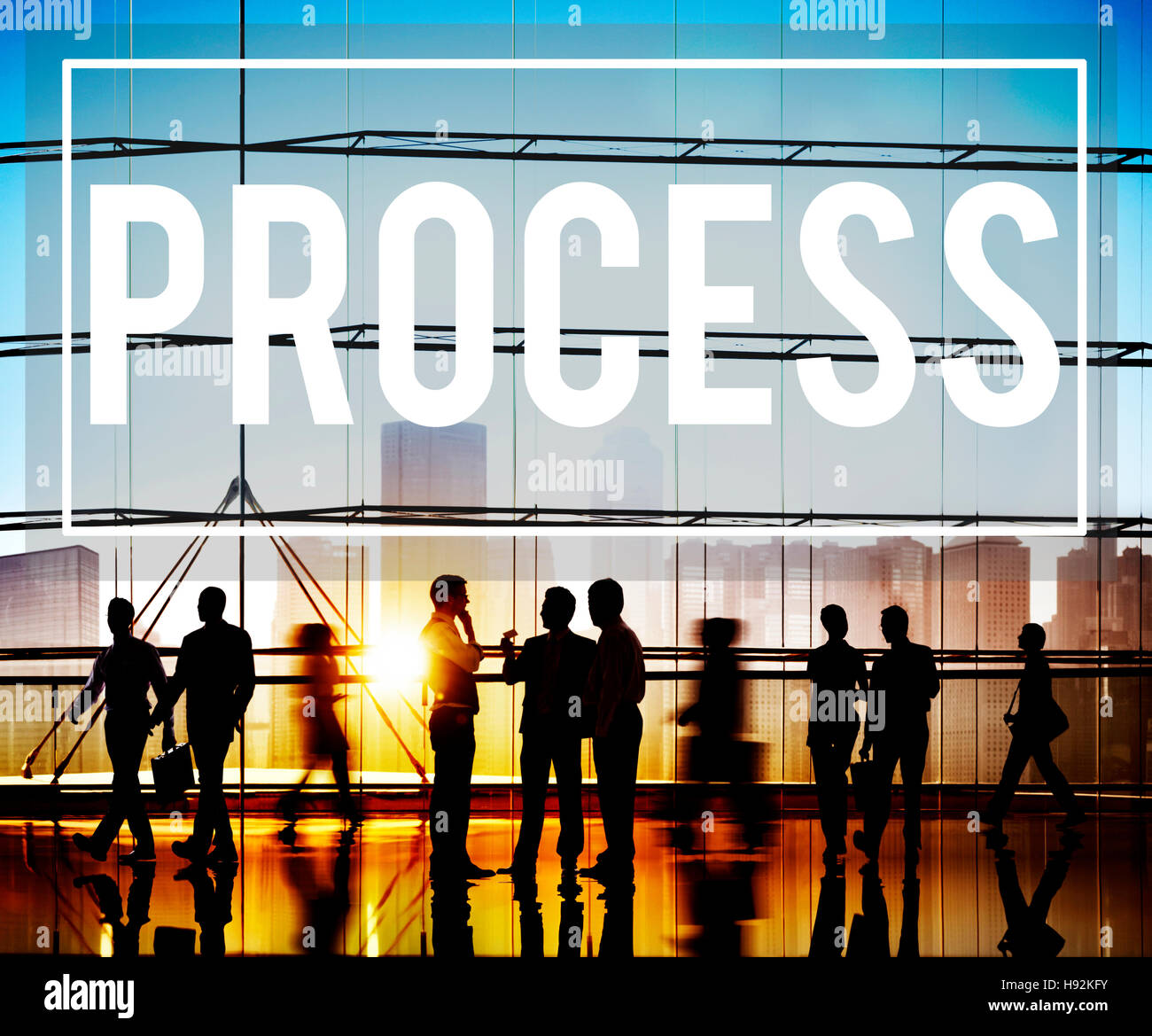 Process Determination Evaluate Improvement Steps Concept Stock Photo