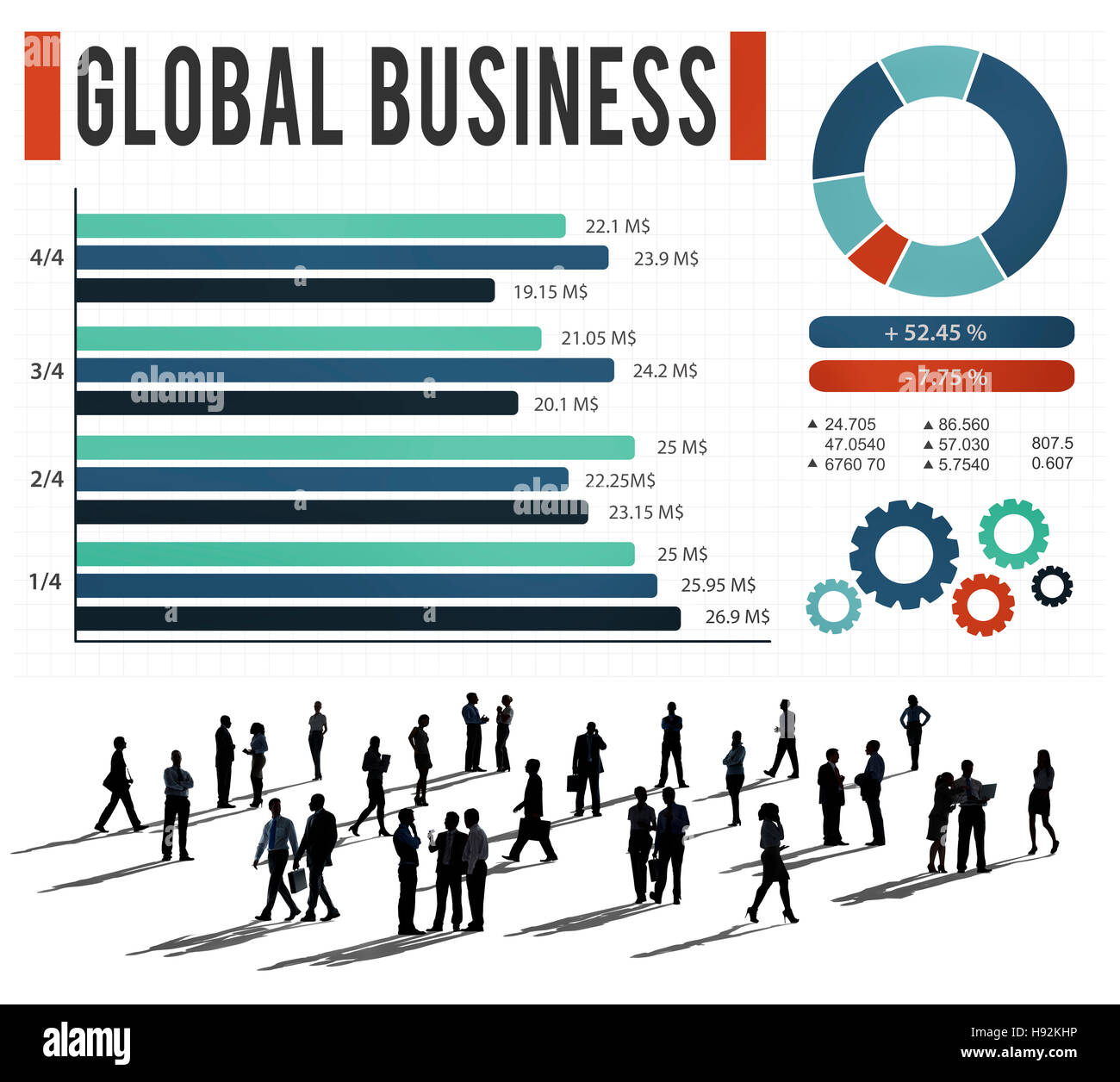 Global Business Growth Corporate Development Concept Stock Photo