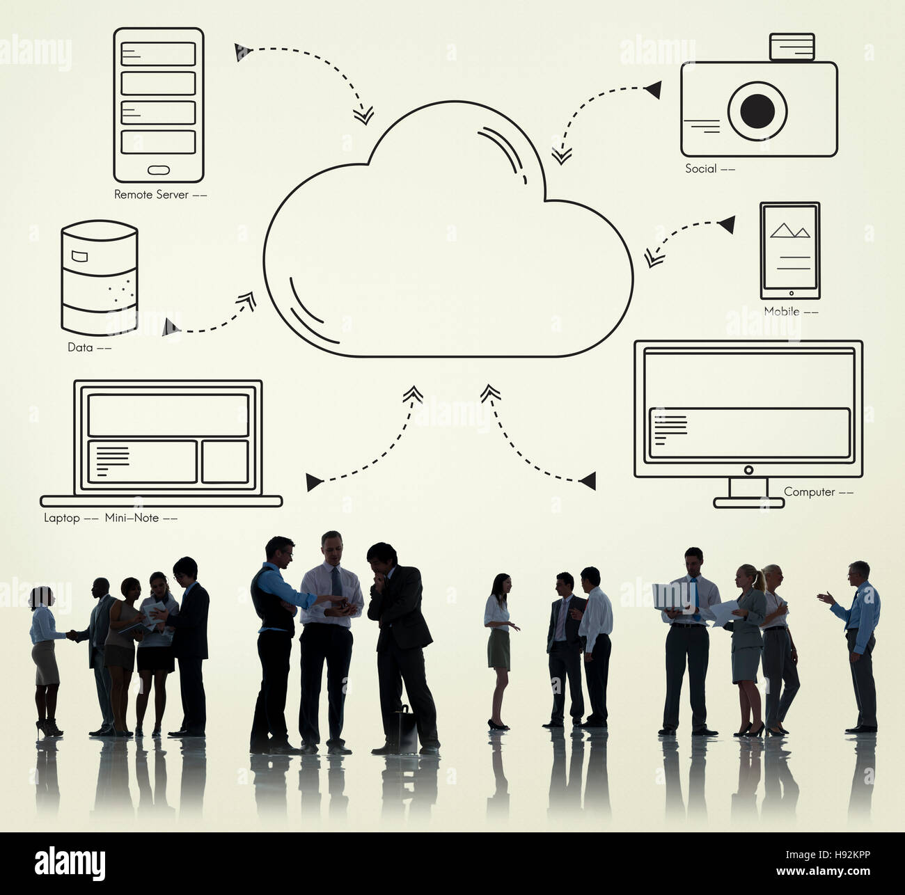 Cloud Transfer Data Connection Network Concept Stock Photo - Alamy