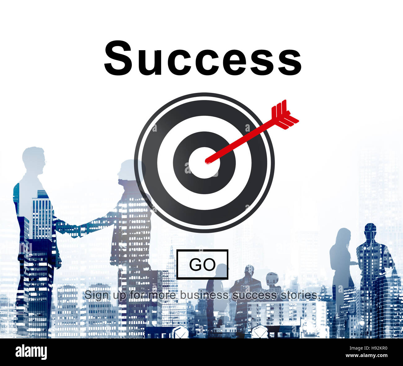 Success Mission Motivation Homepage Concept Stock Photo - Alamy